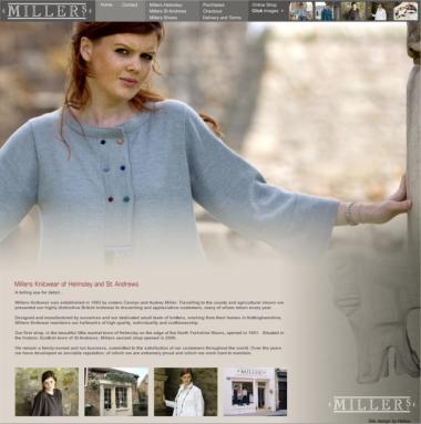 Visit the Millers Knitwear website
